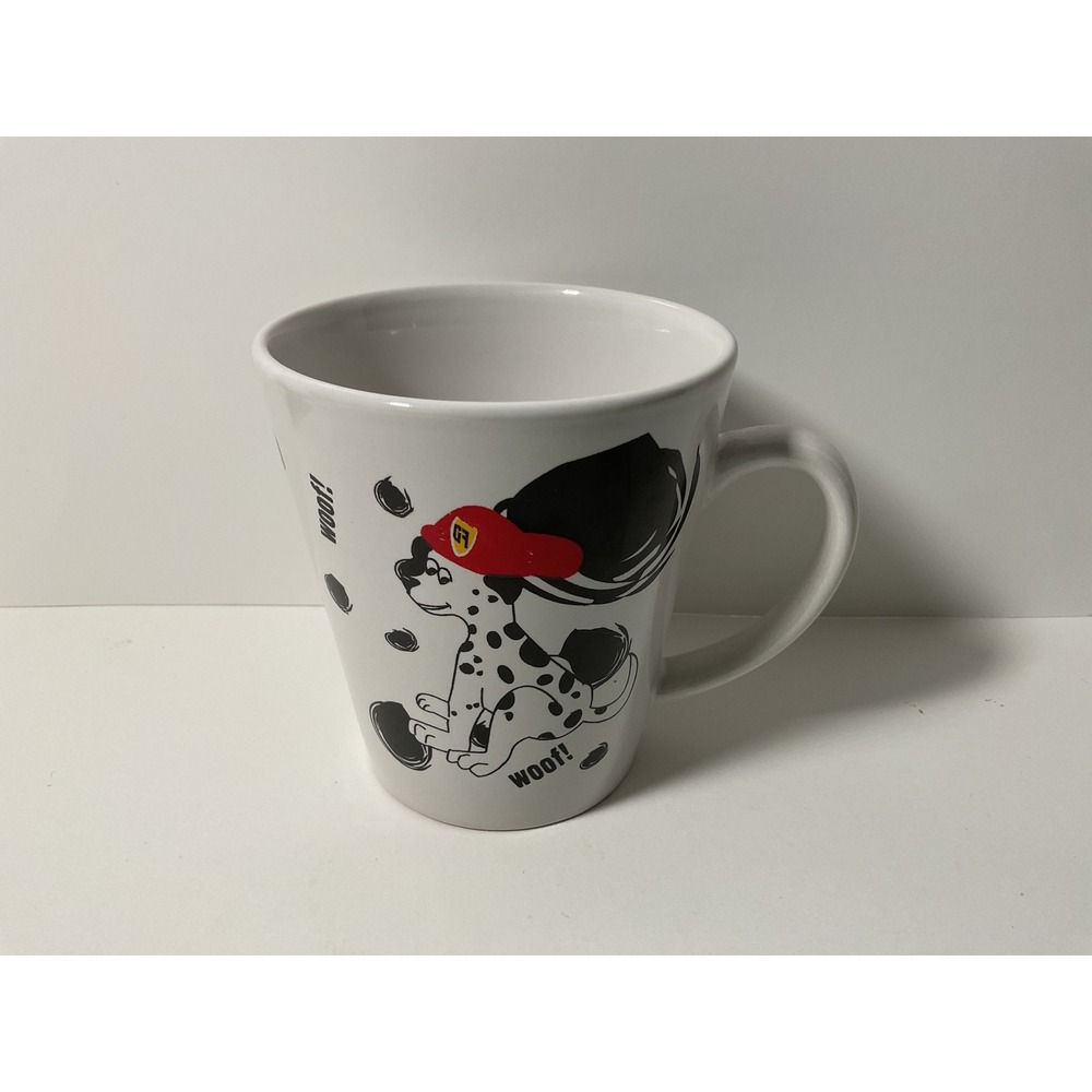 Shonfelds‎ USA Fire Dog Dalmatian Mug Woof FD Red Hat
